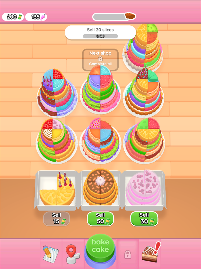 Sort Cake Stacks