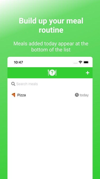 What to Eat? - Meal Tracking