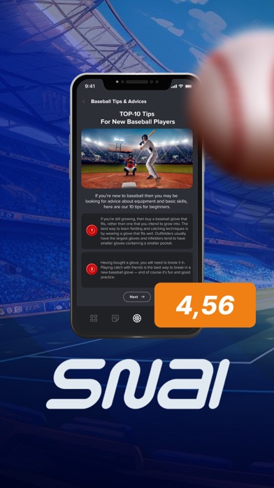 Screenshot #1 pour Snai: Baseball Knowledge Tips