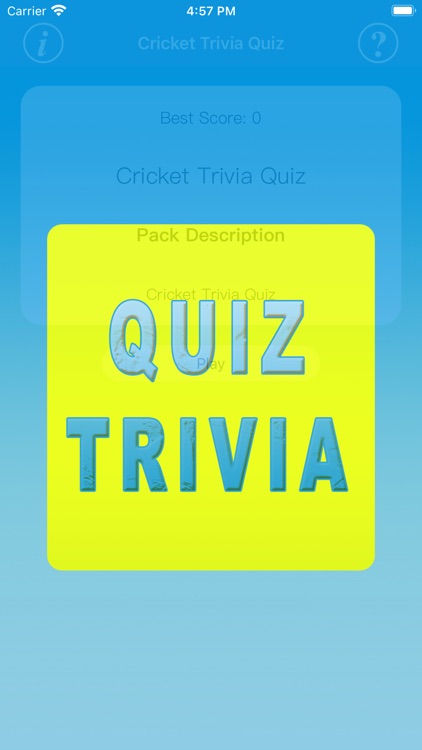 Cricket Quiz Trivia