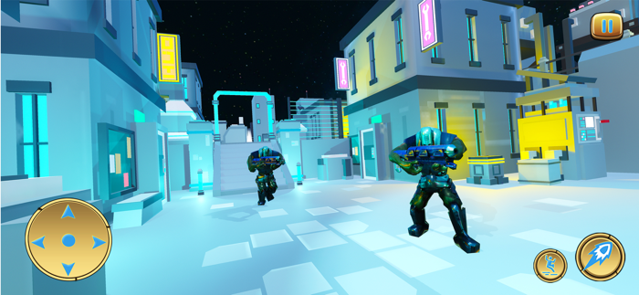 Scifi Robot War Shooting Game