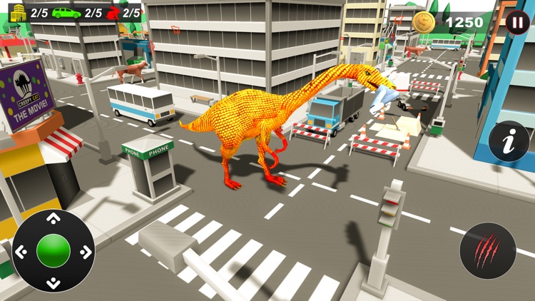 Angry Dinosaur City Rampage screenshot-3