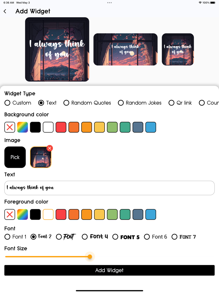 Widget Maker - Create Widgets