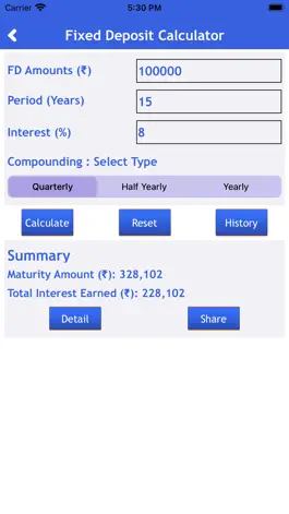 Game screenshot Fixed Deposit Calculator - FD apk