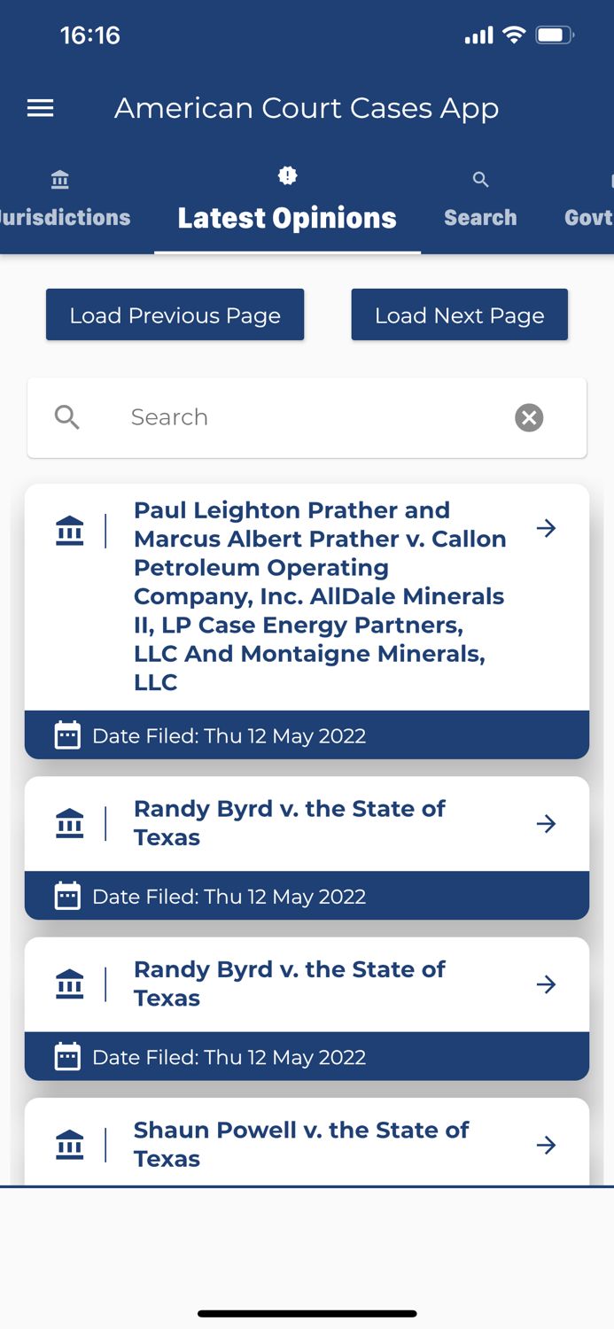 American Court Cases App