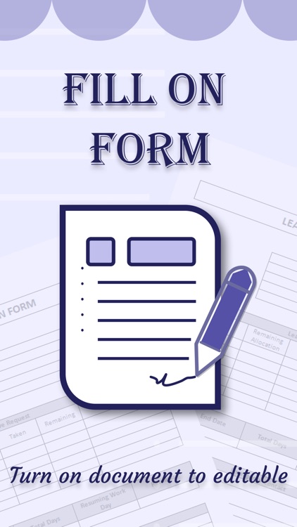 Form Filler - Fill on document