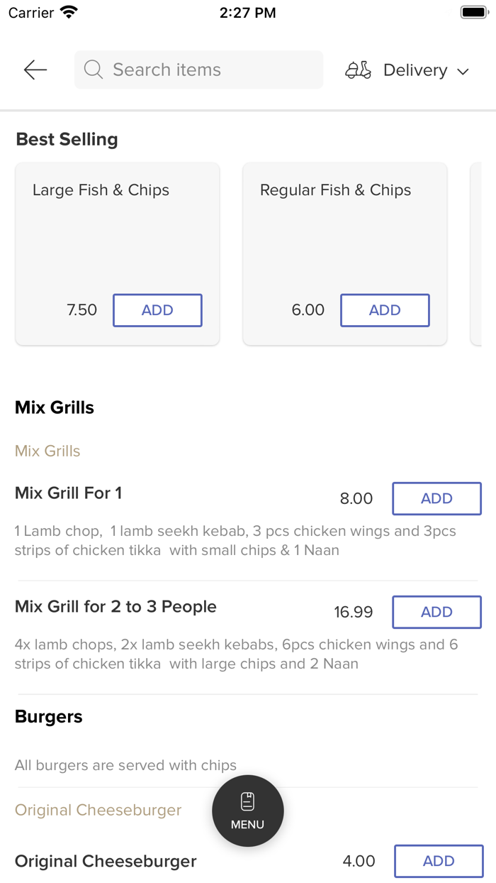 Westgate Fish and Grill.