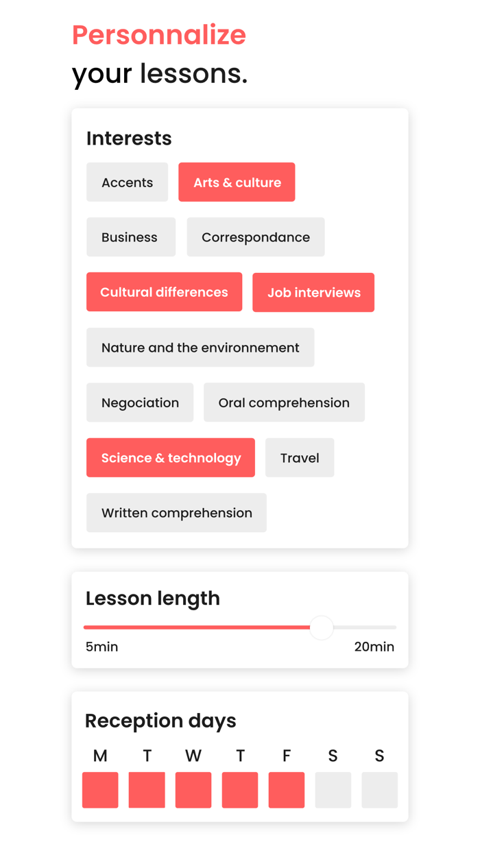 Language lessons - Gymglish