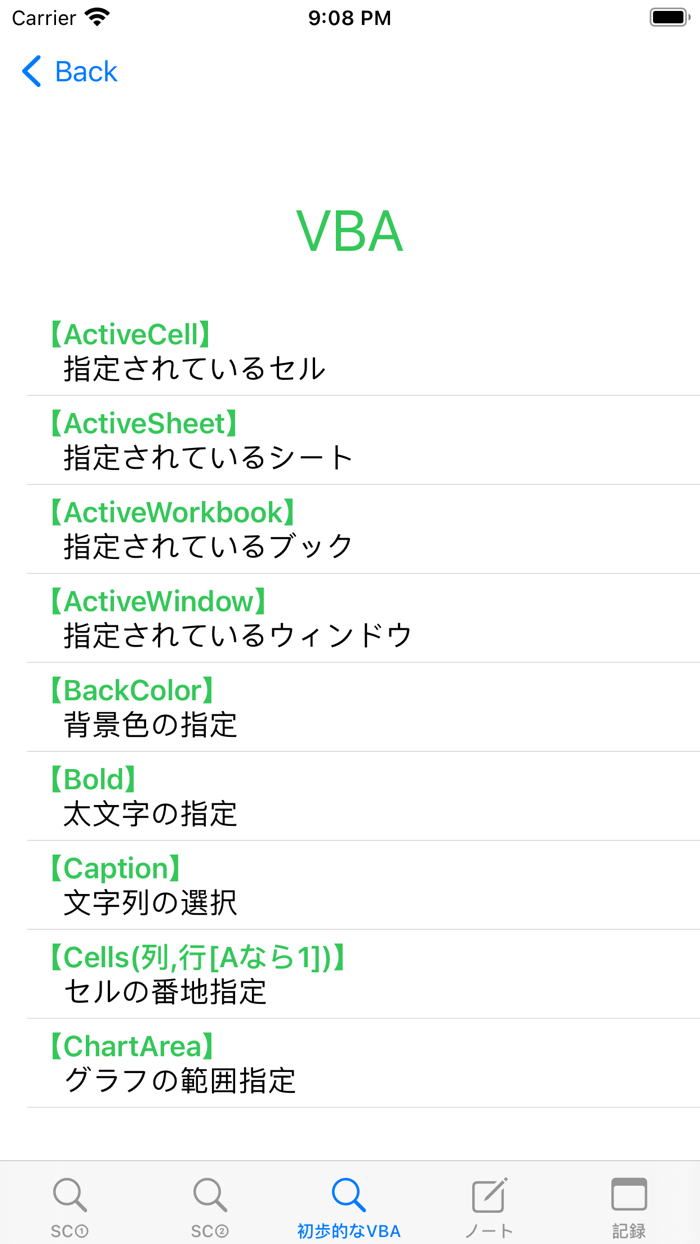 時短術-ショートカット一覧