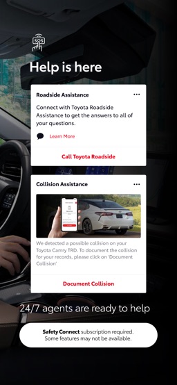 Toyota app screenshot