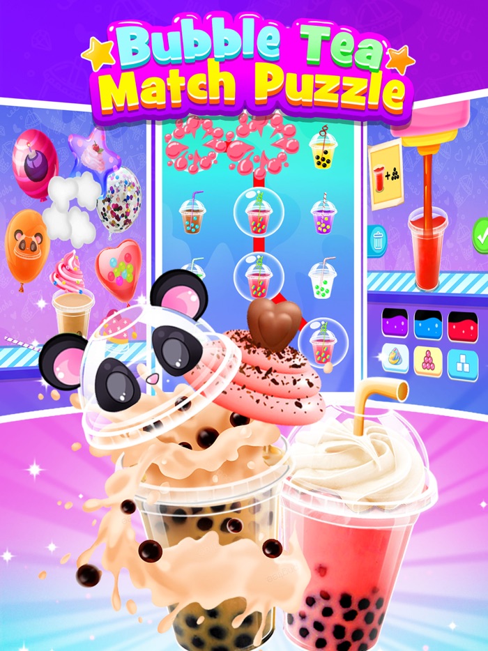 Bubble Tea Match Puzzle