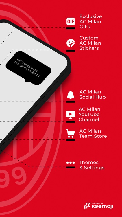 Milan is Red - Ac Milan - Sticker