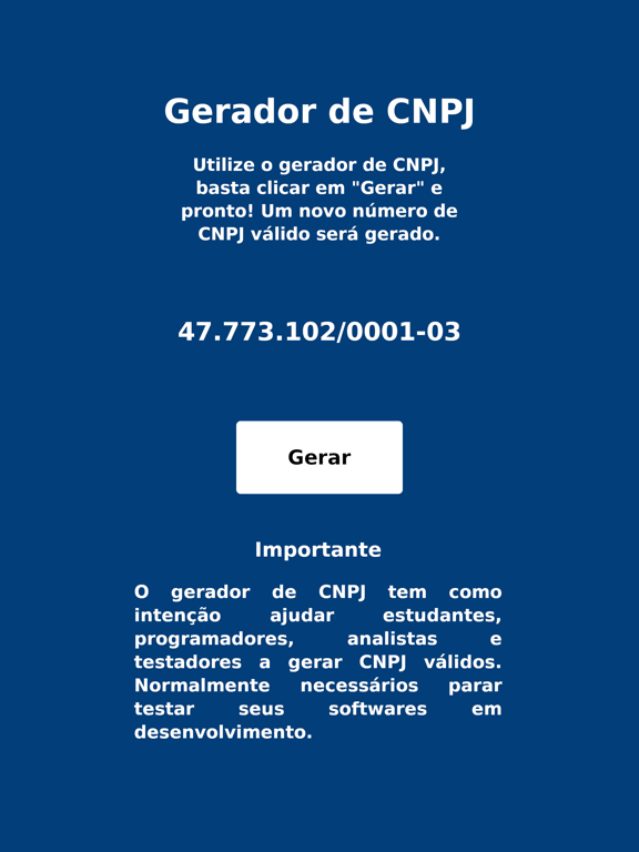 Gerador de CNPJ aleatório screenshot 6