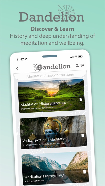 Dandelion Meditation Wellbeing screenshot-4