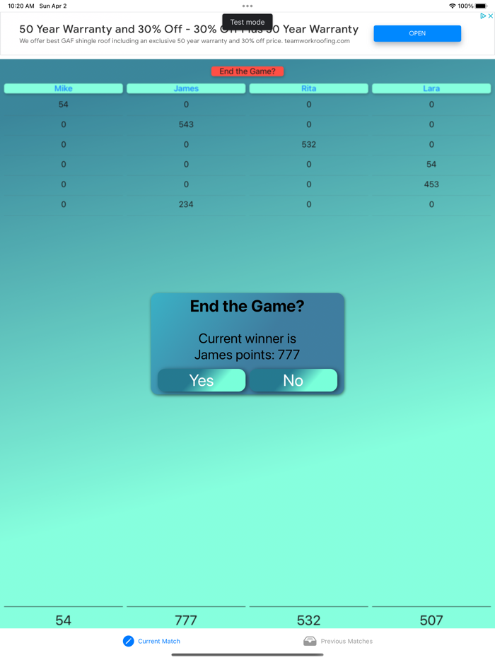 EZ Domino Score Keeping Pad