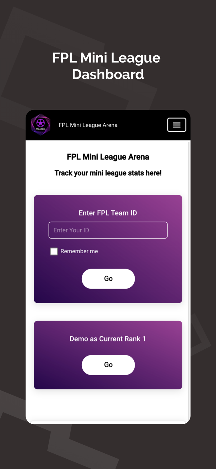 FPL Football Mini League Arena