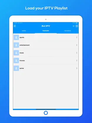 Screenshot 1 Mxl TV - IPTV Player M3U iphone