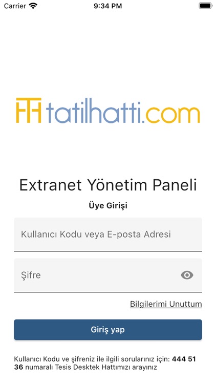 Tatil Hattı Extranet