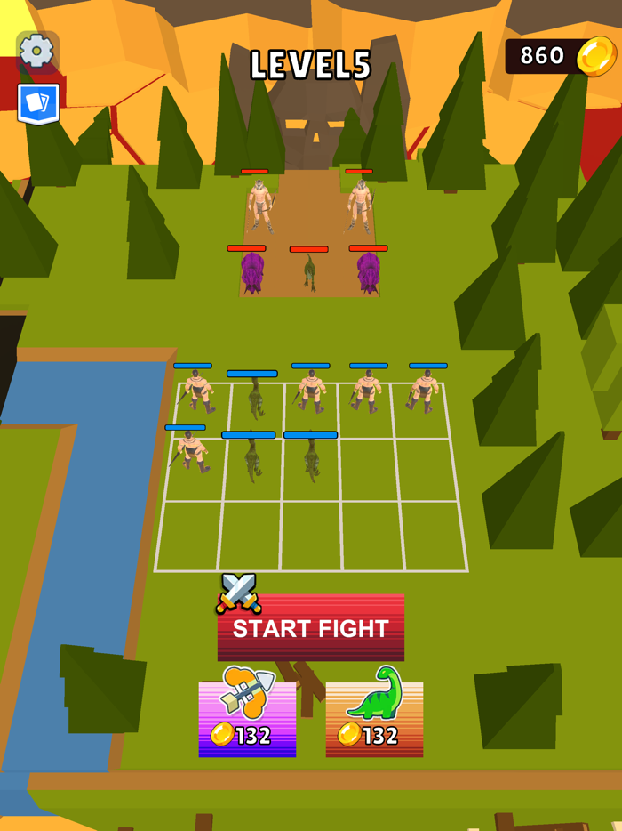 Merge Dino Warior Fight