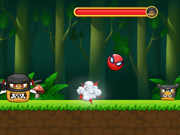 Red Bounce Ball Adventure