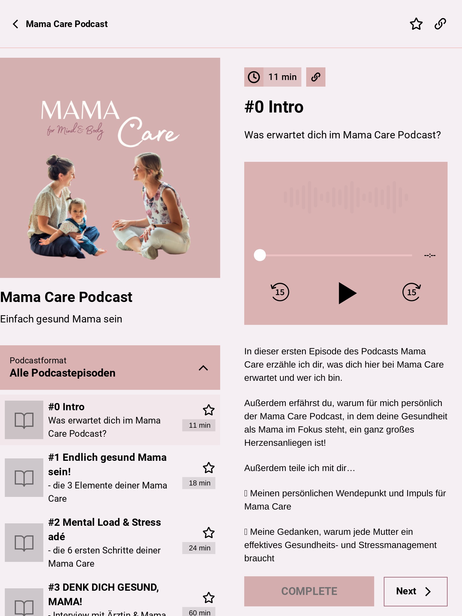 Mama Care to go screenshot 2