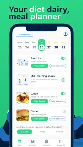 Game screenshot Meal Planner, Food Diary: 4eat mod apk