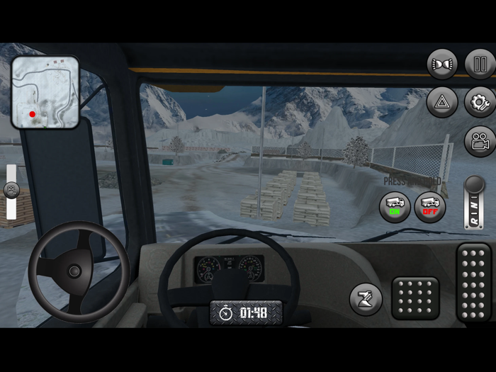 Dumper Truck - Snowy Road