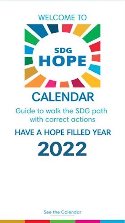 SDG Hope Calendar 2022