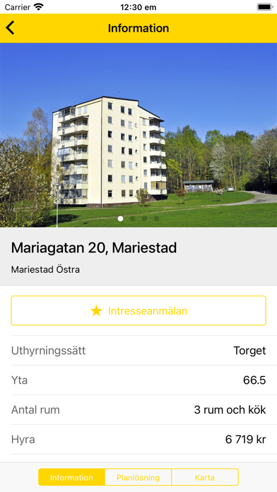Mariehus Bostadsapp screenshot 3