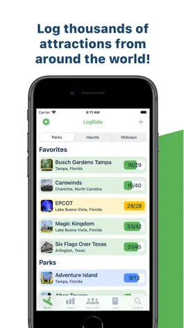 Game screenshot LogRide - Theme Park Tracker mod apk
