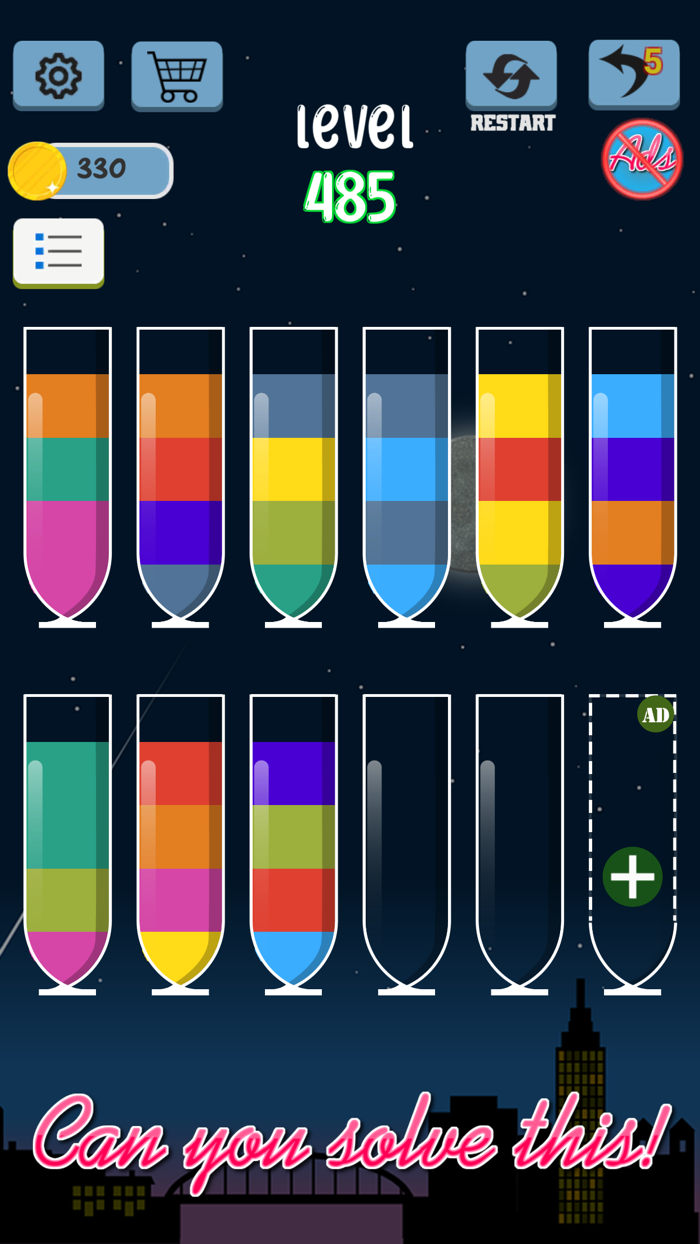 Color Water Sort - Puzzle Game