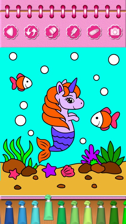 Pony Unicorn Coloring Book screenshot-7