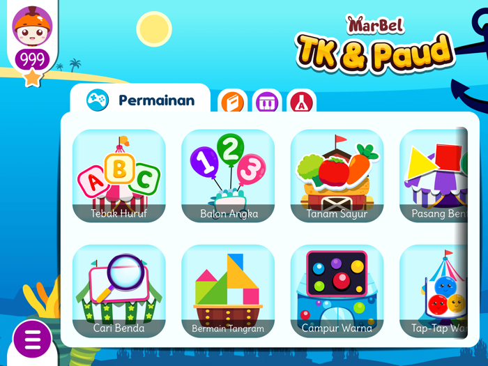 Marbel Pelajaran TK dan Paud