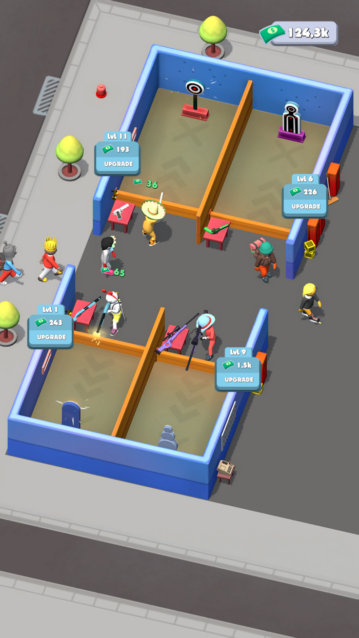 Shooting Area - Idle Clicker