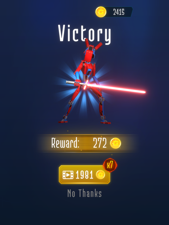 Robot Fighting Draw Battle