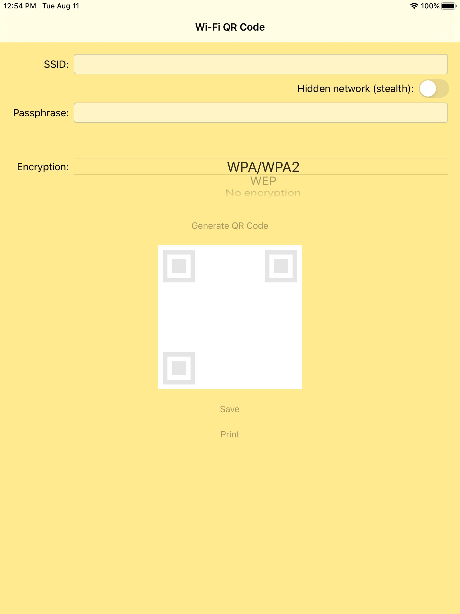 Wi-Fi QR Code screenshot 2