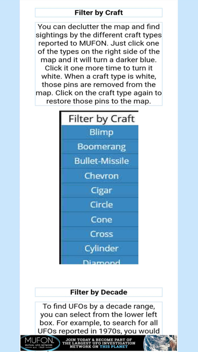 MUFON UFO Sightings Map screenshot 4