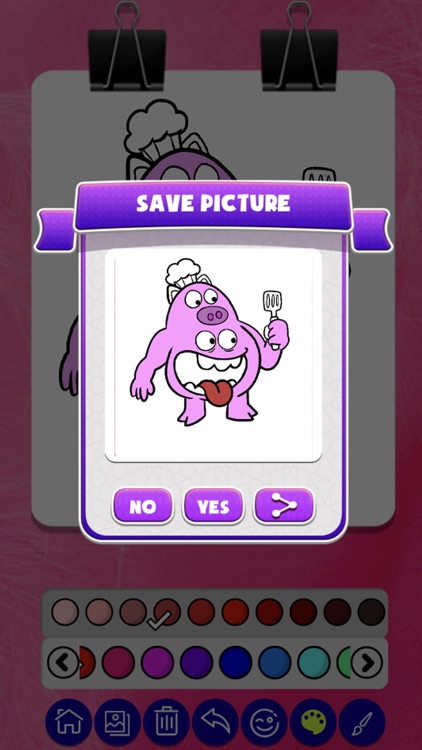 Chef Pigstar Coloring Book screenshot-3