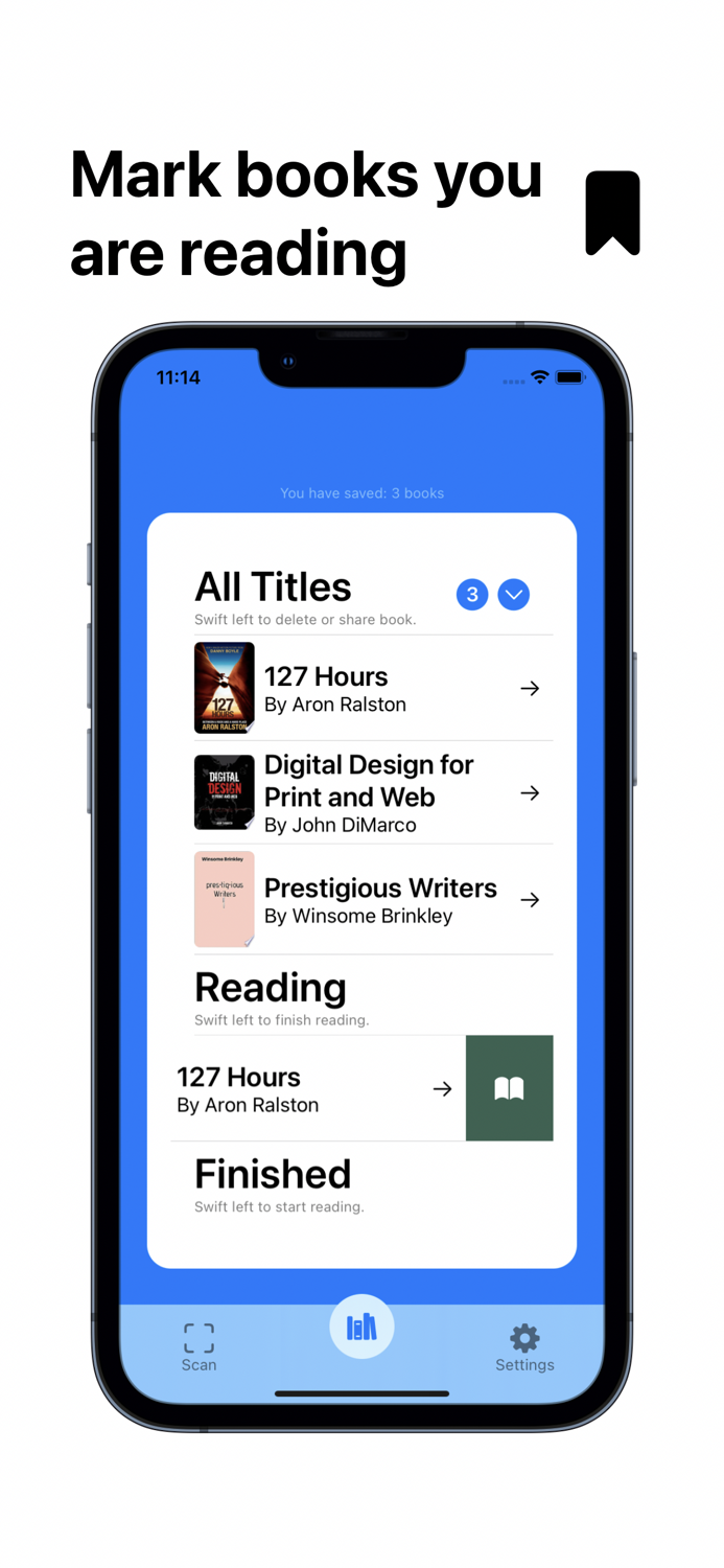 Bookshlf Scan to save books