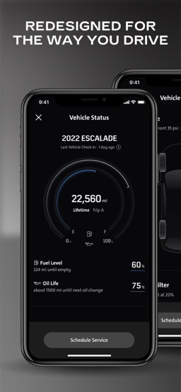 myCadillac app screenshot