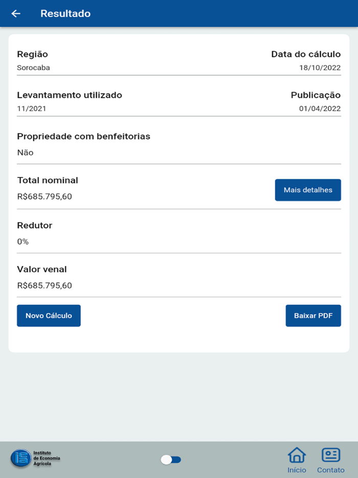 Calculadora Valor Venal Terra