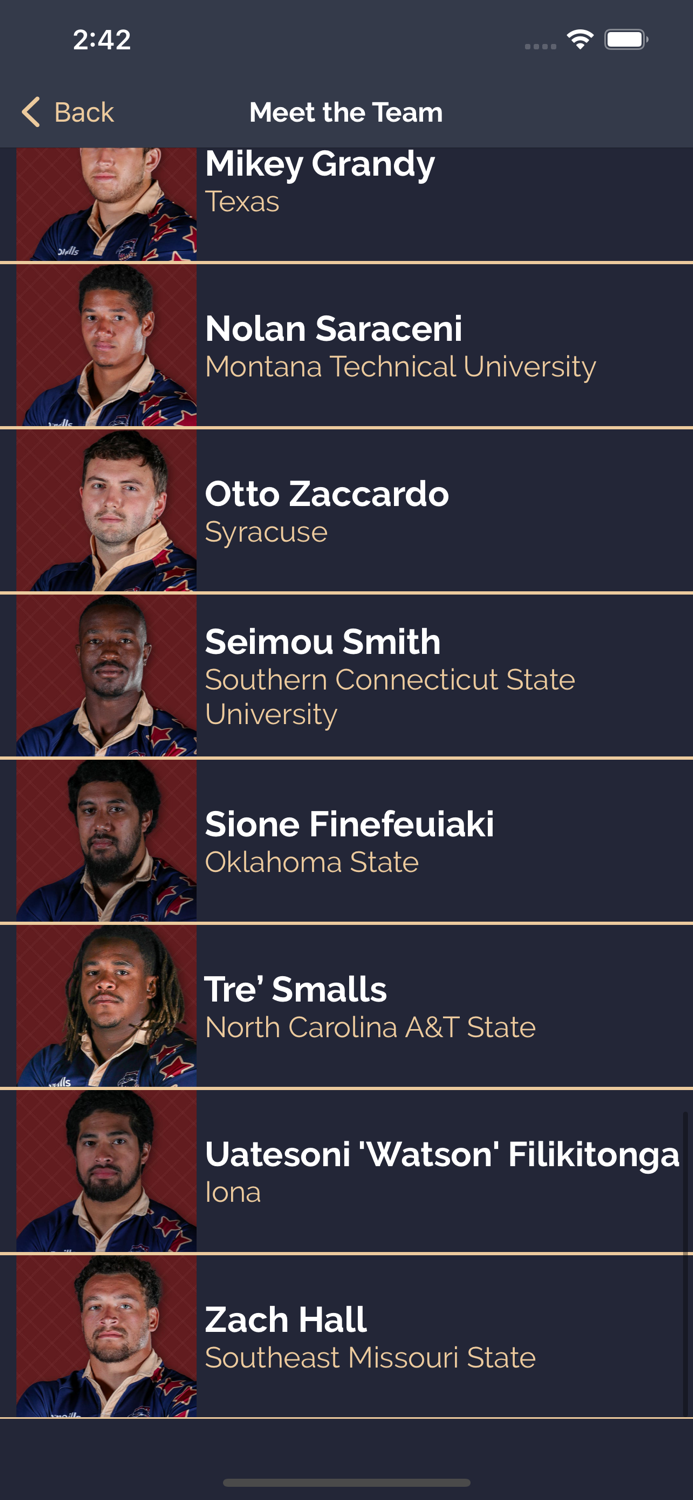 American Raptors Rugby