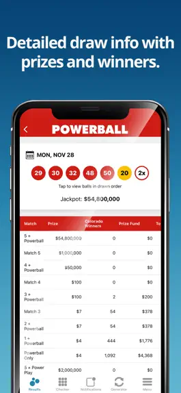 Game screenshot Colorado Lottery Numbers apk