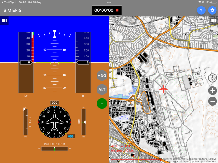 Sim EFIS with Adverts