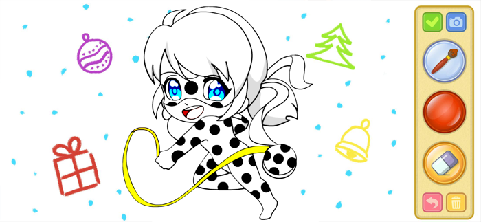 Ladybug Chibi Coloring
