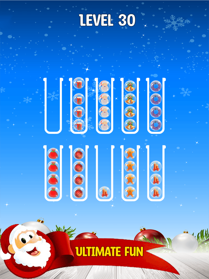 Christmas Sort Puzzle Game