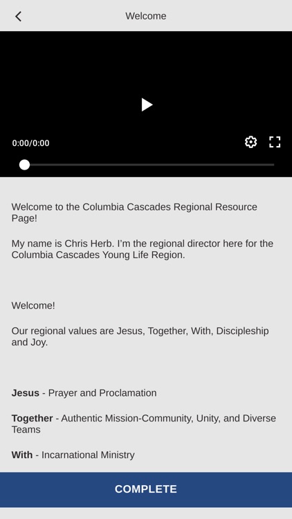 Young Life Columbia Cascades