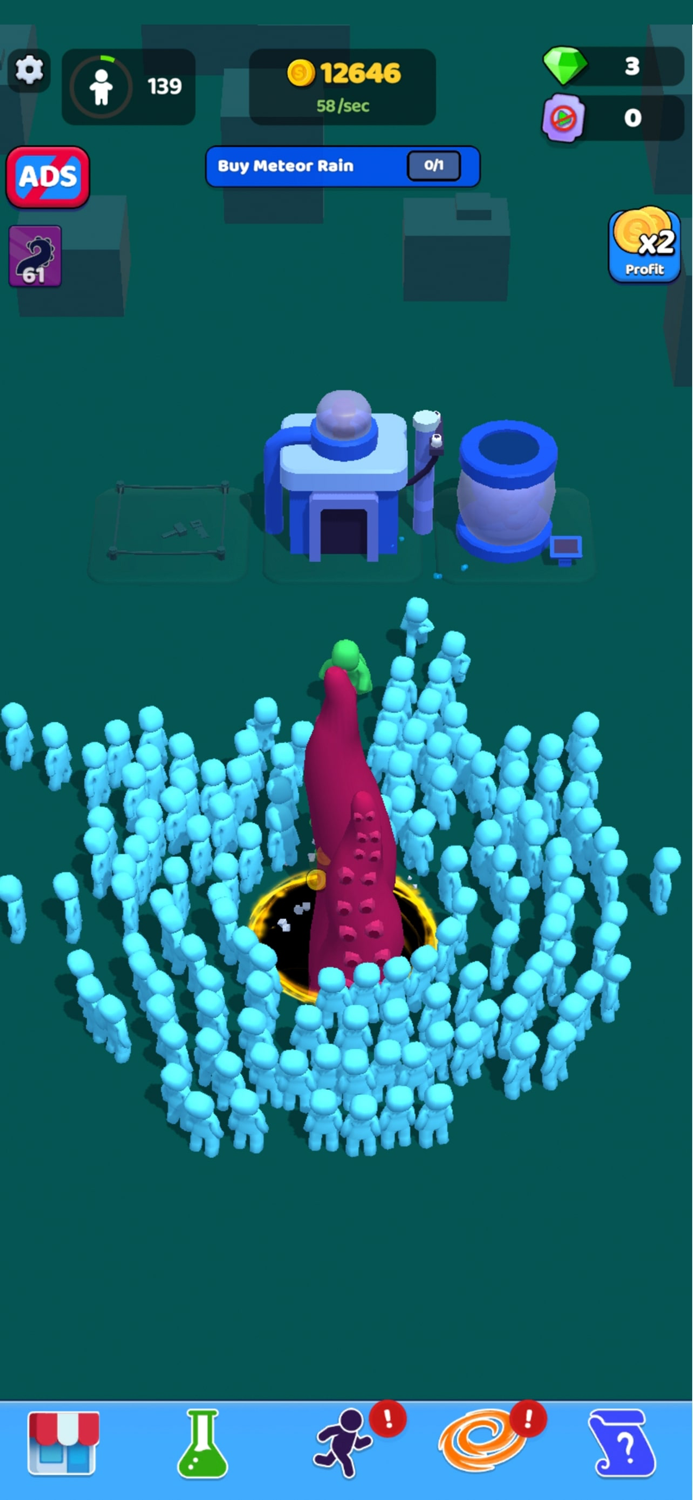 Crowd eater Destroying game