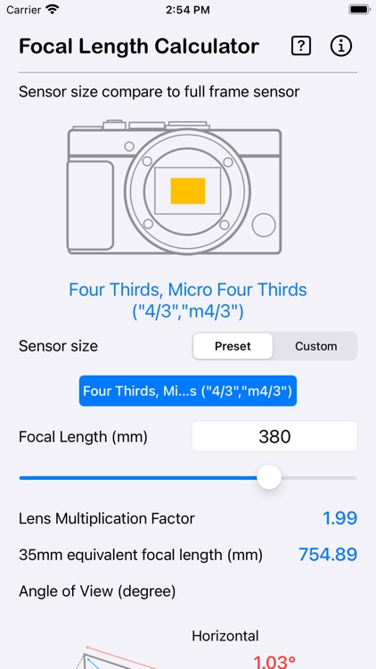 Focal Length Calculator screenshot-3
