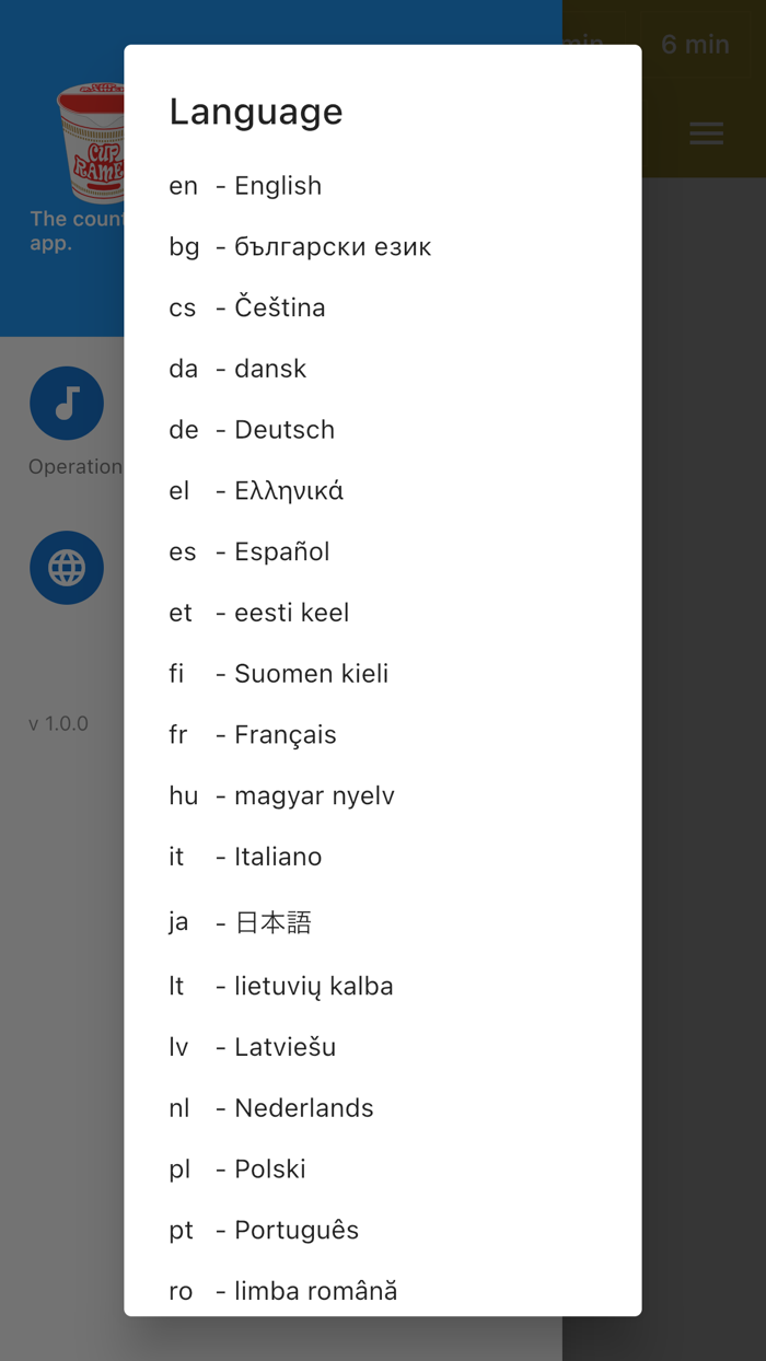Instant cup ramen timer